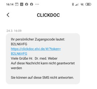 SMS Videosprechstunde